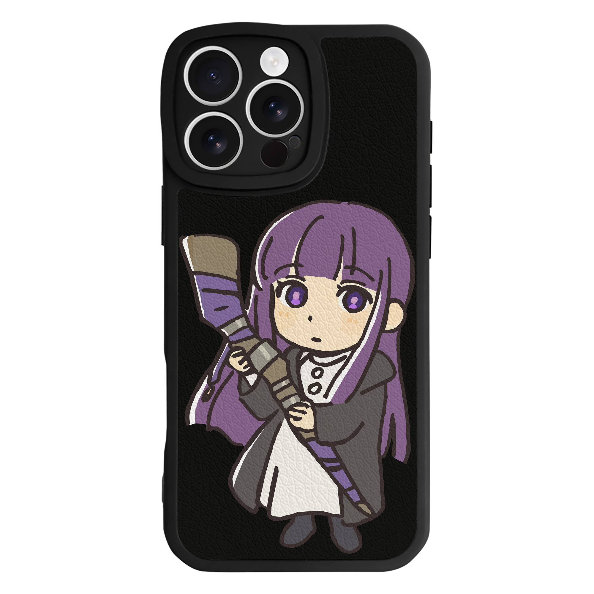 （画像用） 葬送のフリーレン Frieren 【iPhone 16シリーズ対応】シリコンスマホケース（レザー調） 材質：シリコン